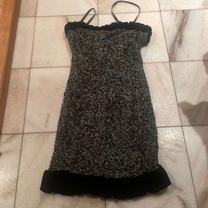 Vintage dolce, and Gabbana bra underneath only worn once black, silver gold 38